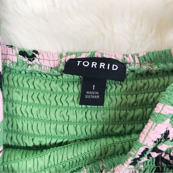 TORRID Floral Green Summer Dress - Picture 6 of 14
